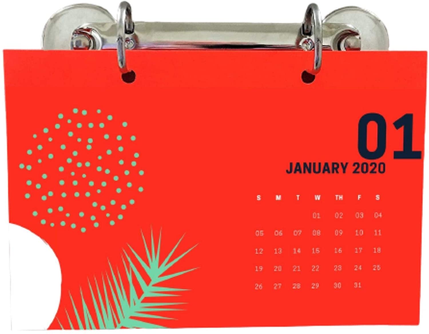 Magnetic 2 Ring Binder Locking Mechanism for Hanging A5 Paper